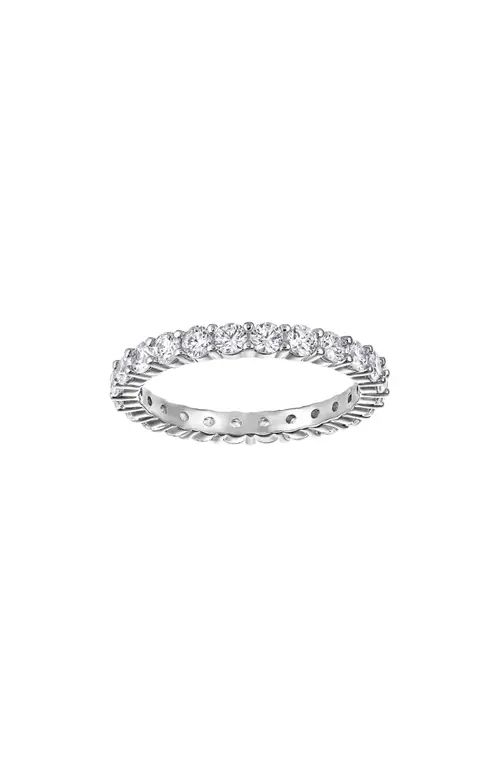 SWAROVSKI Vittore Band Ring in Silver /Clear Crystal at Nordstrom, Size 6 | Nordstrom
