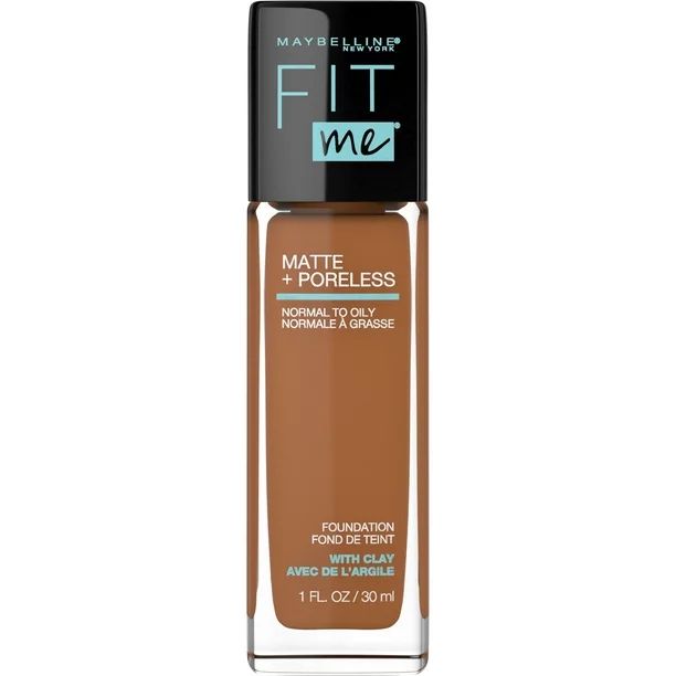 Maybelline Fit Me Matte + Poreless Liquid Foundation Makeup, Warm Coconut, 1 oza | Walmart (US)