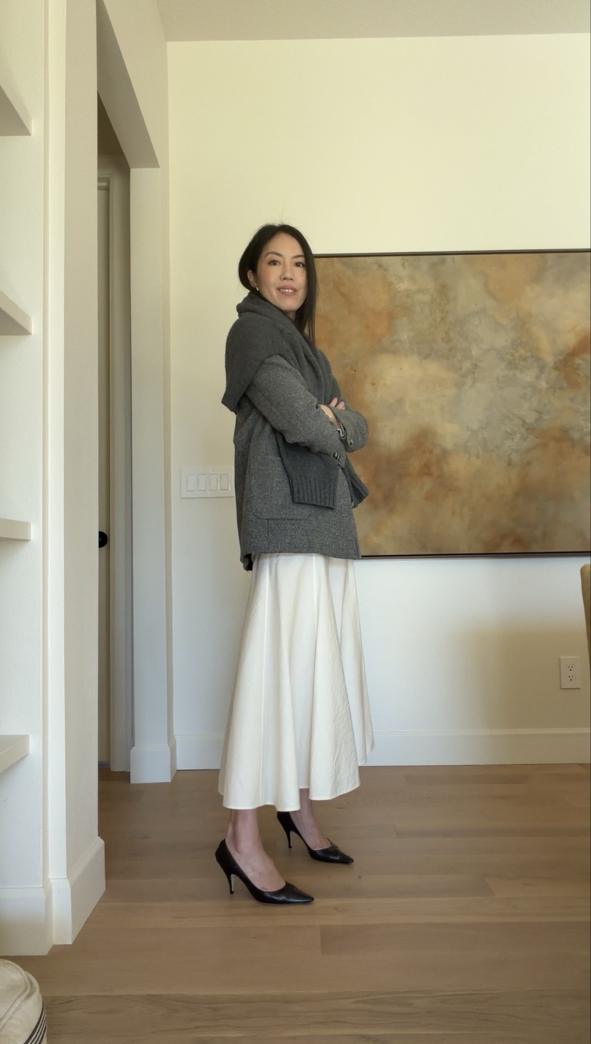 Gorgeous cashmere sweater for only $119 and the skirt is 50% off. 

#monochromaticoutfit
#wintersweater
#winteroutfit
#winterskirt
#designerskirt

#LTKgrwm #LTKSaleAlert #LTKootd