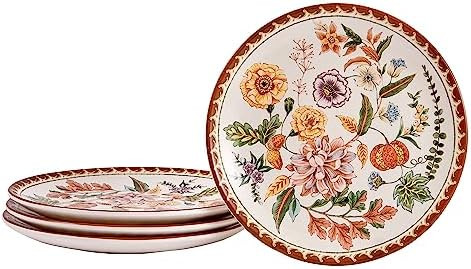 Bico Blooming Moment Salad Plates Set of 4, 8.75 Inch Ceramic Dessert Plates for Salad, Appetizer... | Amazon (US)