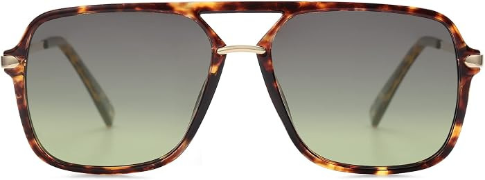 SOJOS Aviator Sunglasses for Women & Men, Square, Polarized Lens, SJ2229 | Amazon (US)