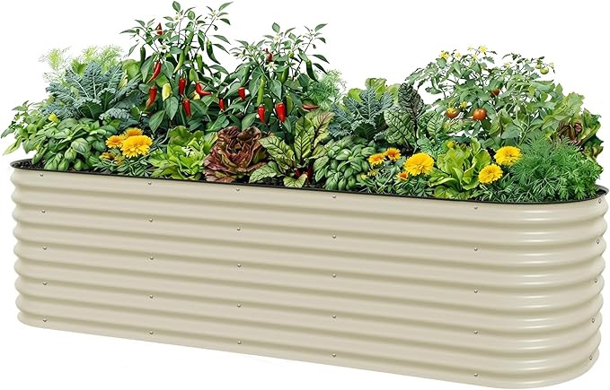 Vego garden 26" Extra Tall Raised Garden Bed Kits, 10 in 1 Modular Raised Planter Box for Vegetab... | Amazon (US)