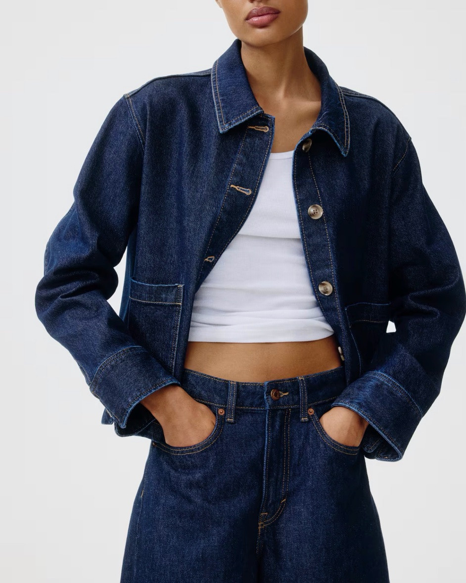 Button up denim jacket

#LTKSeasonal