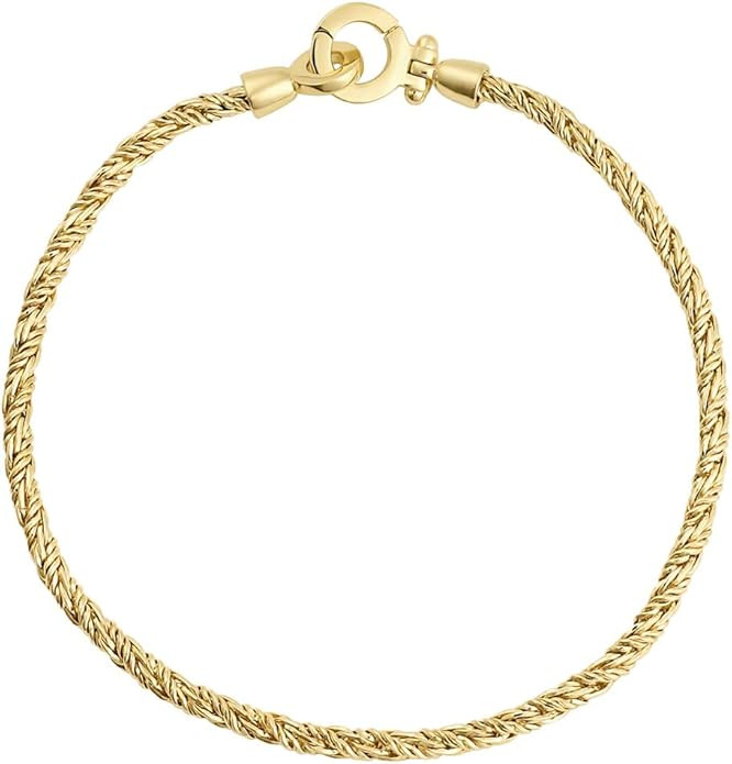gorjana - Marin Bracelet 7 1/4" - 18k Gold Plated Brass - Layering with Other Jewelry - Elegant R... | Amazon (US)