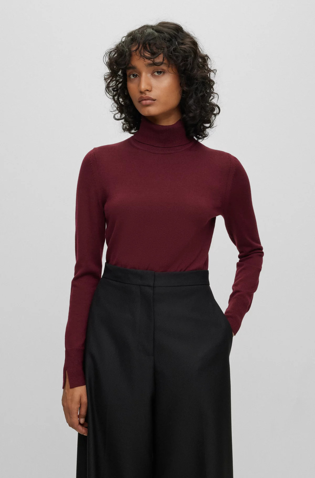 Rollkragenpullover aus Schurwolle | Hugo Boss CH