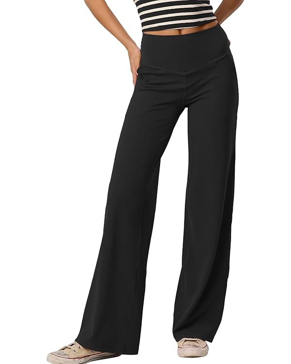Darong Yoga Pants Women High Waisted Stretchy Casual Soft Straight Leg Bottoms Tummy Control Work... | Amazon (US)