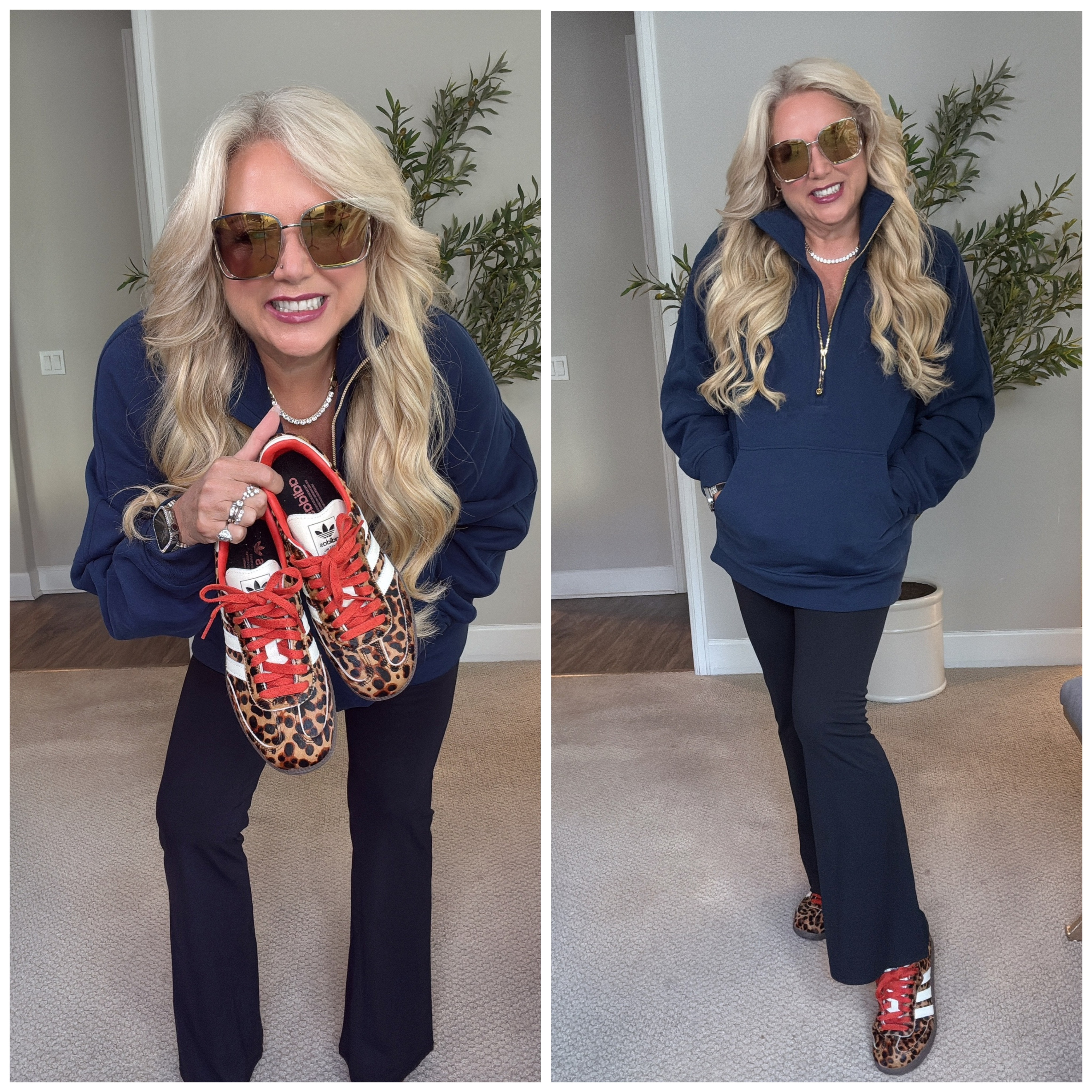 Obsessed with my new leopard kicks — they add the perfect pop to my cozy loungewear (M) while keeping me comfy and effortlessly chic. Who says lounging can’t be stylish? 😎💖

#LeopardKicks #LoungeInStyle #ComfyAndChic #OOTDInspo #CasualVibes #TikTokFashion #AmazonFinds #StyleAndComfort #FurBabyVibes #ShopMyLook

⸻
 

 #LTKActive #LTKOver40 #LTKShoeCrush