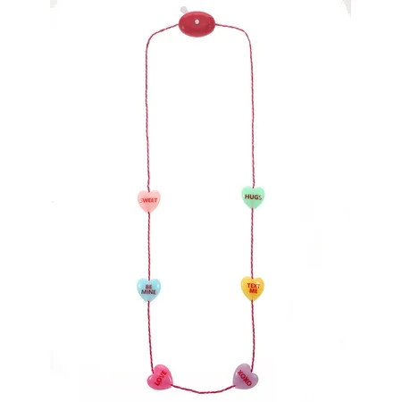 Way to Celebrate Valentine's Day Hearts Light-Up Necklace, 1 Piece | Walmart (US)