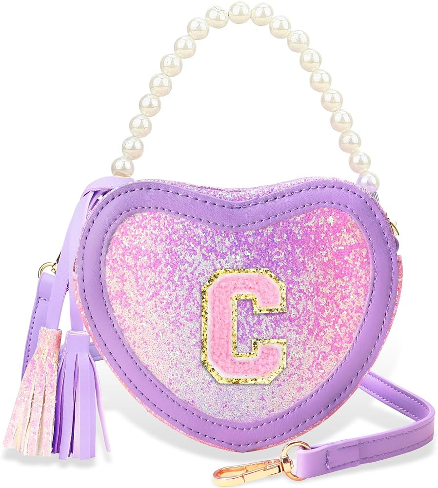 Heart Purse for Little Girls - Kids Toddler Purse Crossbody Bag Girls Purse for Birthday Gifts Ag... | Amazon (US)