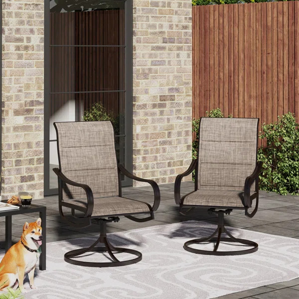 Alyah Outdoor Dining Armchair (Set of 2) | Wayfair North America