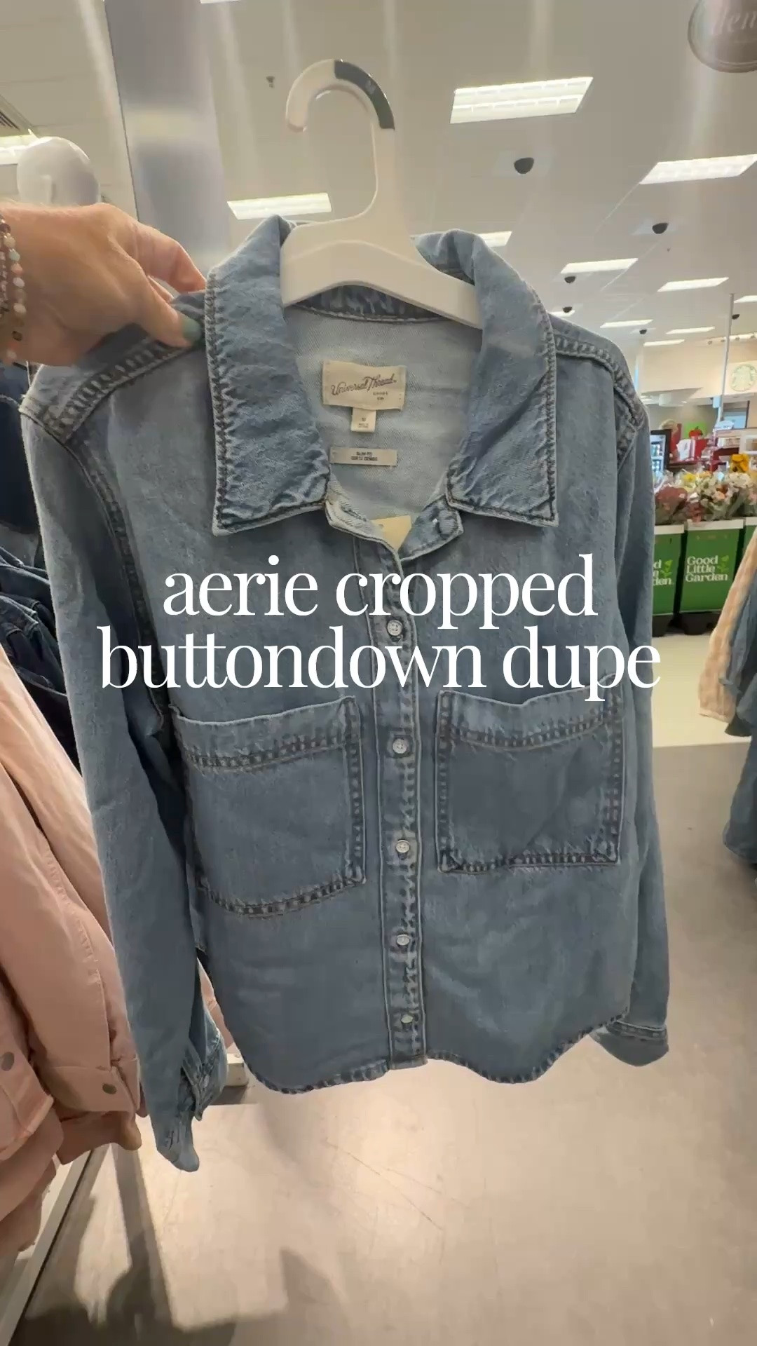 If you’ve seen me wearing my Aerie cropped button-down on repeat… this one is basically its denim twin 👀

My Aerie one sold out FAST (because apparently y’all loved it as much as I did 😂), so I’ve been hunting for similar options—and this one is SO close. Same easy, cropped fit + that perfect throw-on-and-go vibe.

Over 40 style, fall outfits women, mom style, autumn outfits, look for less

#LTKMidsize #LTKOver40 #LTKootd