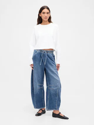 Mid Rise UltraSoft Easy Horseshoe Jeans | Gap (CA)