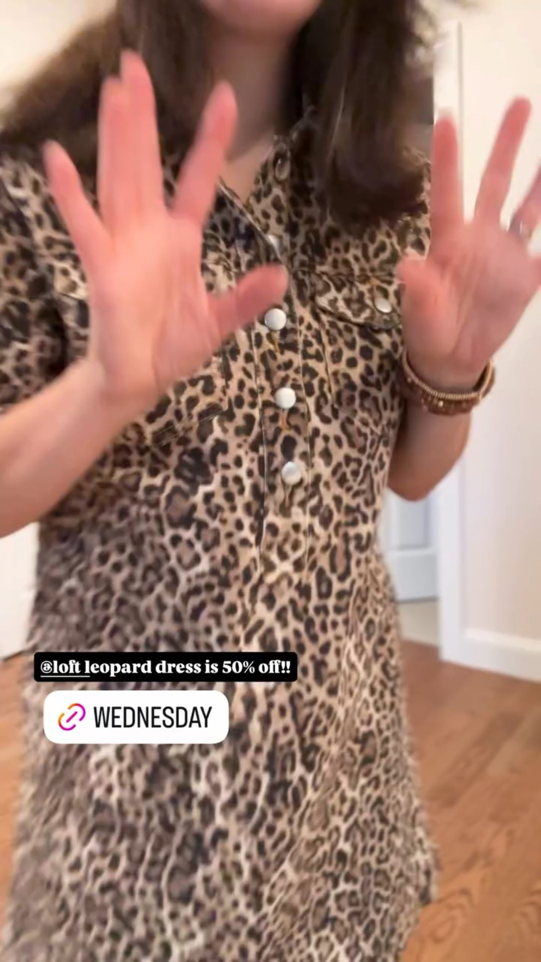 @loft leopard dress is 50% off!!