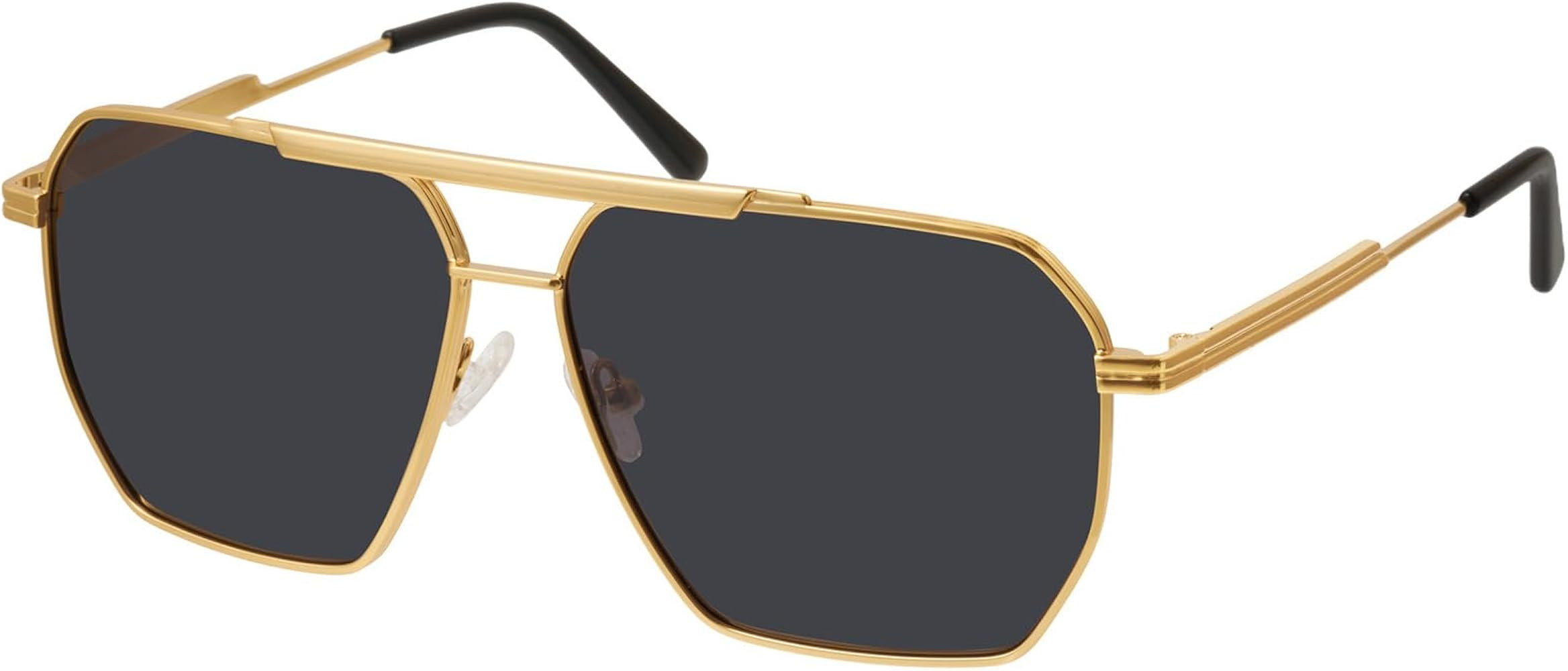 mosanana Gafas de sol polarizadas cuadradas de aviador para mujeres y hombres, protección UV400,... | Amazon (US)