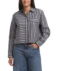 Mina Multi Stripe Shirt | Long Sleeve Tops | Marshalls | Marshalls