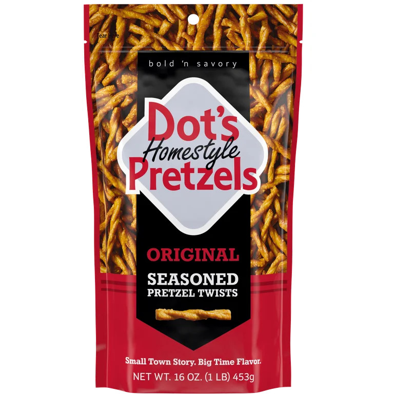 Dot's Homestyle Pretzels, Original Seasoned Pretzel Twists Snack, 16 oz Family Size Bag | Walmart (US)