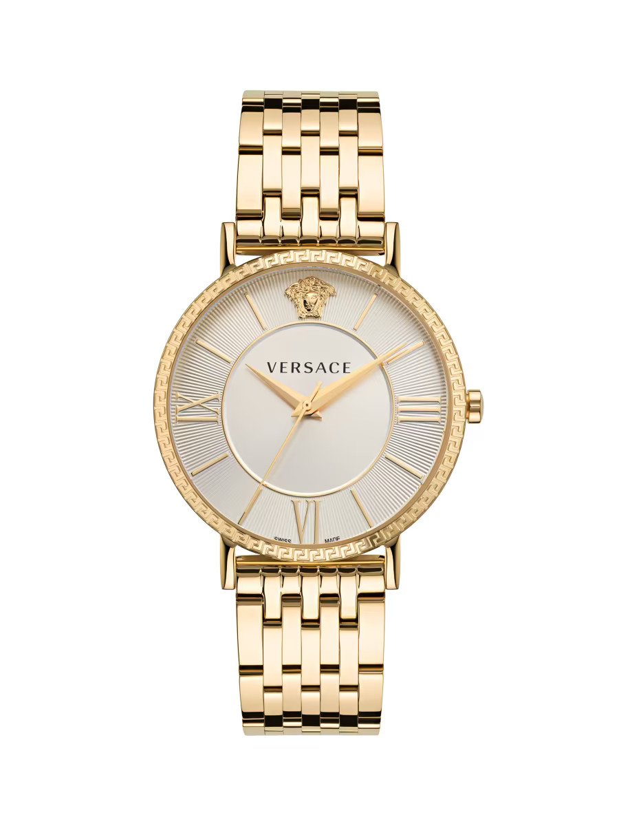 V-Eternal IP Yellow Gold Bracelet Watch/42MM | Saks Fifth Avenue