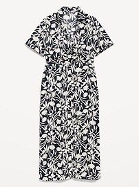 Cutout Midi Shirt Dress for Women | Old Navy (US)