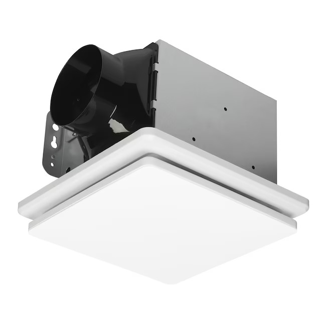 Utilitech 1-Sone 80-CFM White Decorative Lighted Bathroom Fan, ENERGY STAR | Lowe's