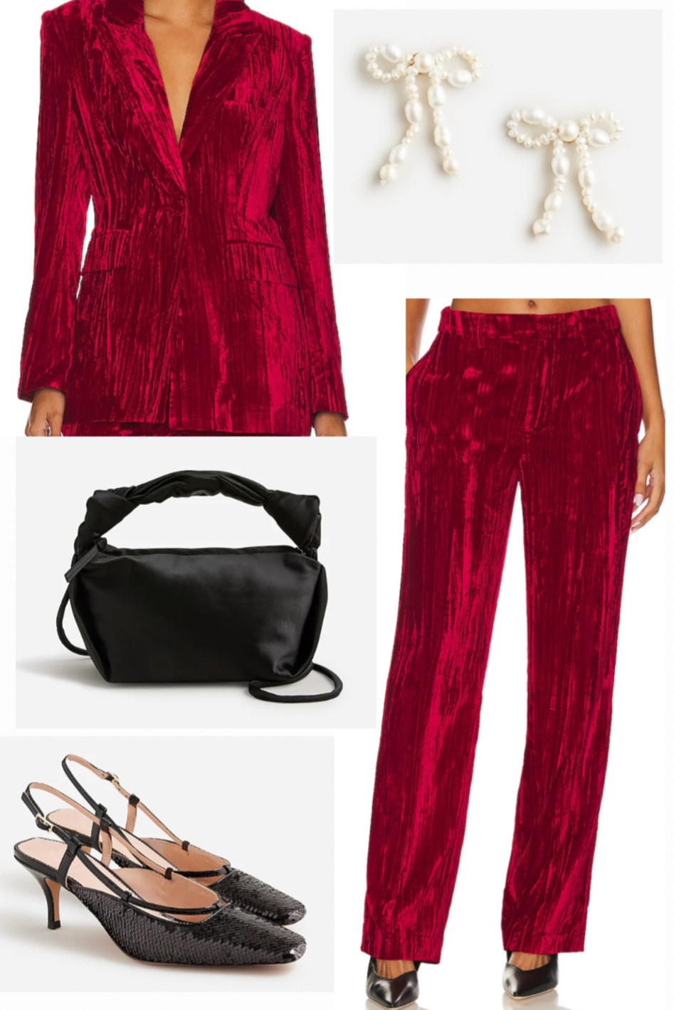 Holiday outfit inspo - some links up to 50% off!
•••
Velvet jacket, velvet pants, mini bag, sling back heels

#LTKGiftGuide #LTKHoliday #LTKsalealert