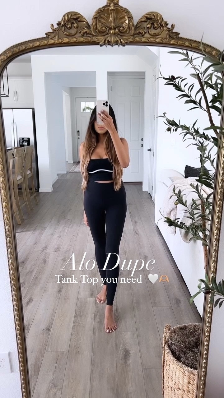 Alo tank top dupe you need 🫶🏼💕 size medium usually a size small but top runs small so size up ⬆️ 
#alodupes #activewearfashion #fashionfinds #budgetfriendlystyle #dupealert #styleonabudget #alo #gymwear #fitnessfashiongym #lookforless #floridablogger #floridastyle #styleforless #athleisurestyle #athleisurewear #gymstyle

#LTKstyletip #LTKFind #LTKfitness