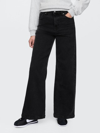Curvy High Rise Stride Wide-Leg Jeans | Gap (US)