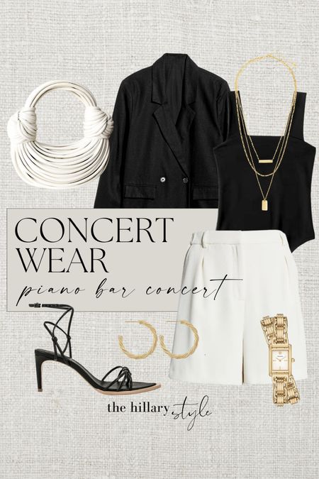 Concert Wear: Piano Bar Concert

Luxe for Less, Classy Outfit, Blazer, Strappy Heels, Nordstrom, Nordstrom Fashion, Gold Watch, Stacked Bracelets, Abercrombie and Fitch, Stacked Necklaces, Paper Bag Shorts, Minimalist Fashion, Old Money Aesthetic, Statement Bag, Amazon, Amazon Fashion, Found It on Amazon, Amazon Finds, Look for Less

#LTKunder100 #LTKFind #LTKstyletip