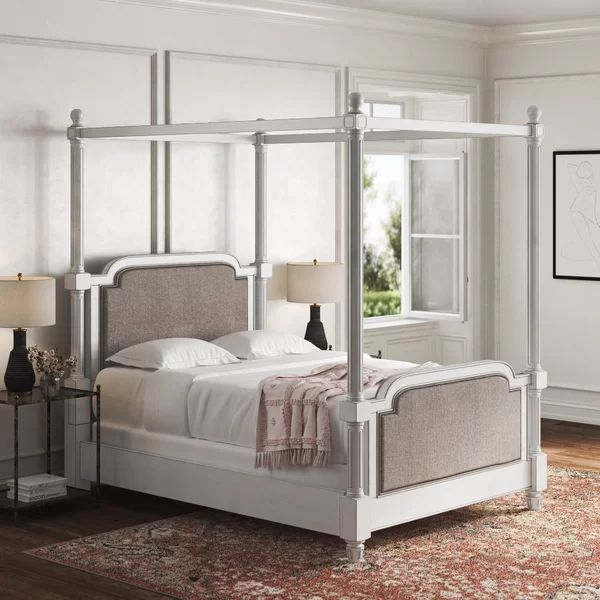 Austen Upholstered Canopy Bed | Wayfair North America