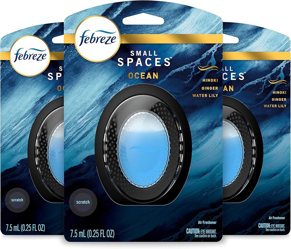 Febreze Small Spaces, Ocean, .25 fl. oz., Pack of 3 | Amazon (US)