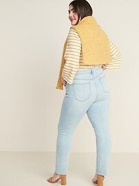 Mid-Rise Distressed Straight Ankle Jeans for Women | Old Navy (US)
