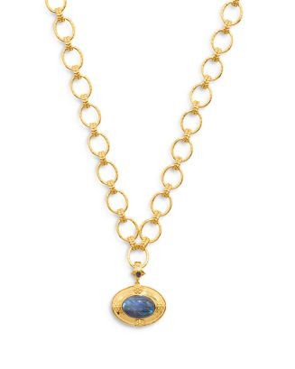 Capucine De Wulf Cleopatra Blue Labradorite Pendant in 18K Gold Plated | Bloomingdale's Jewelry &... | Bloomingdale's (US)