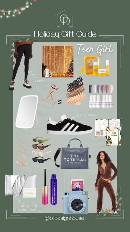 THE gift guide for teen girls, sourced by teens for teens! Classic Adidas Gazelles, a rechargeable vanity mirror so you’re not boggled down by cords, all the beauty products including large claw clips, eyebrow serum, gel nail polish, stackable knuckle rings, retro aesthetic sunglasses, Brazilian Bum Bum set, Lululemon Align 25 Tight with pockets pants, a retro Juicy Couture Velour tracksuit, Fujifilm Instax Square camera and film, a silk pillow case to manage breakouts, The Tote Bag from Marc Jacobs, a planner and all the twinkling fairy lights for their rooms. 

Amazon, Amazon beauty, teen beauty, teen gifts, teen beauty, teen fashion, unique teen gifts, ssense  

#LTKHoliday #LTKU #LTKGiftGuide