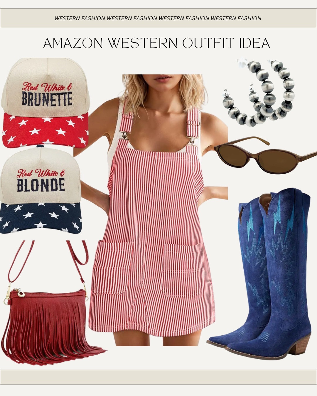 Red white and blue - July 4 - patriotic outfit from Amazon- Amazon festival outfit

#LTKgrwm #LTKootd