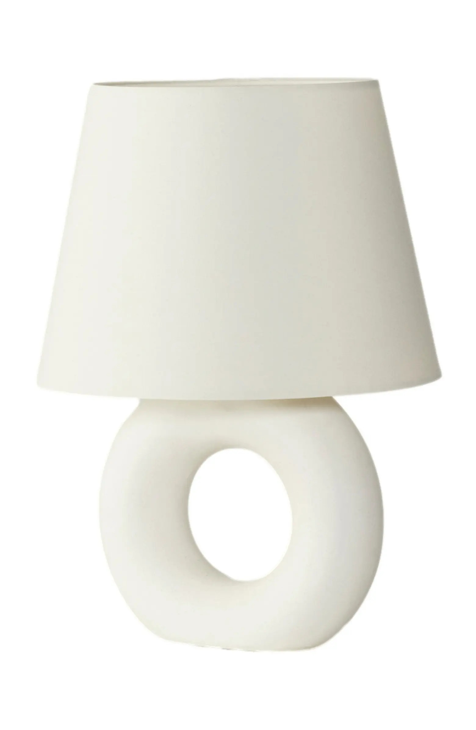 Brightech Chloe 15.5" LED Table Lamp with Off-White Ceramic Base and Cotton Shade | Nordstrom | Nordstrom