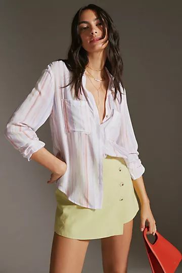 Cloth & Stone Hipster Stripe Buttondown Shirt | Anthropologie (US)