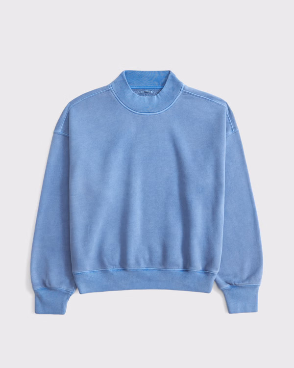 Women's Sunday Mockneck Crew | Women's Clearance | Abercrombie.com | Abercrombie & Fitch (US)
