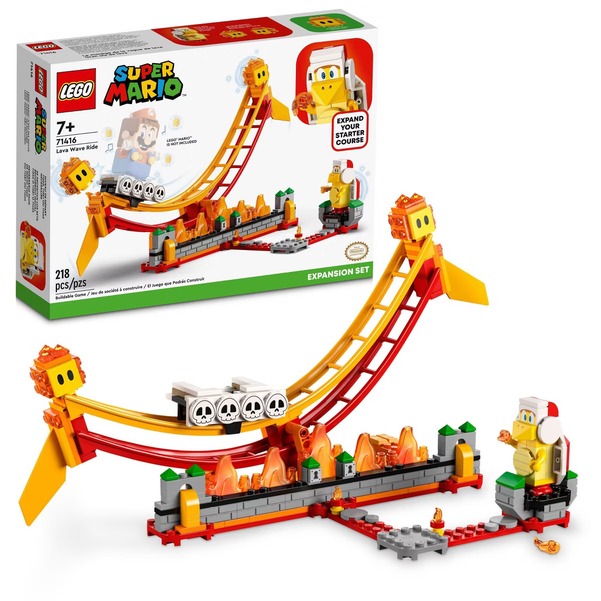 LEGO Super Mario Lava Wave Ride Expansion Set Toy 71416 | Target