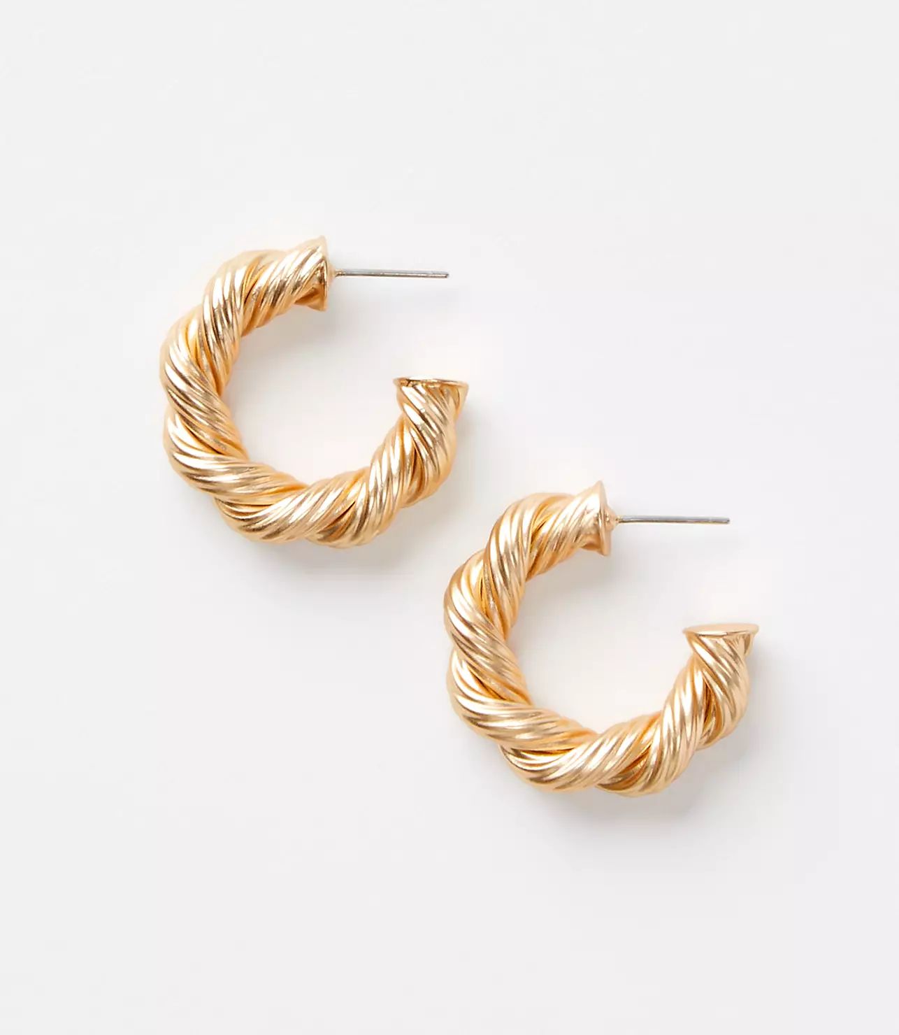 Rope Twist Hoop Earrings | LOFT