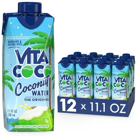 Vita Coco The Original Coconut Water, Nutrients & Electrolytes Rich, Pure, 11.1 fl. oz, 12 Count | Walmart (US)