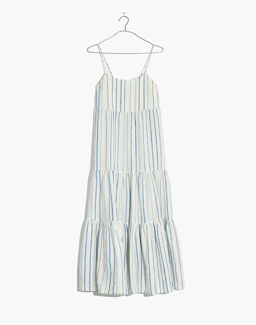 Cami Tier Midi Dress in Stripe | Madewell