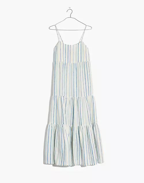 Cami Tier Midi Dress in Stripe | Madewell