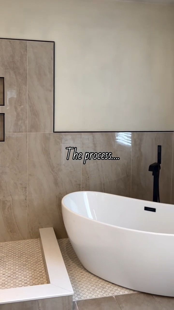 Haters gonna say that it’s AI 😌
We started our home renovation in mid-May, and we’re officially halfway through! Today, I wanted to share the progress of my dream spa bathroom, and I’m so excited with how it’s coming together. 
I’ll link products here for you as per usual.🧖🏽‍♀️🛁🏡 #homerenovation #bathroommakeover #spabathroom #modernbathroomdesigns

#LTKHome #LTKselfcare #LTKvlog