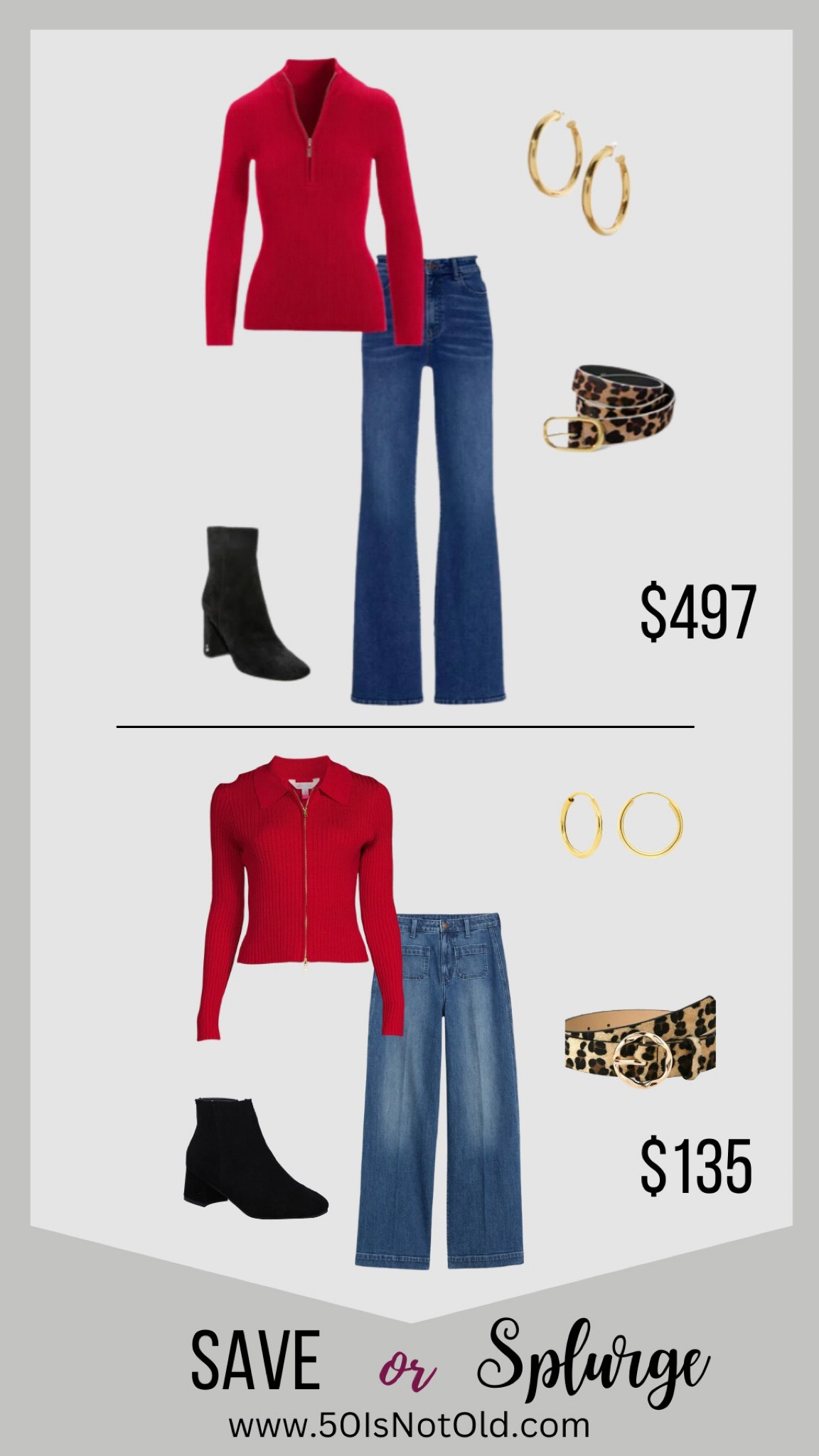 Save or Splurge!!! Fall styles, jeans and a sweater, weekend style. 

#saveorsplurge #casuslstyle #weekendoutfit 