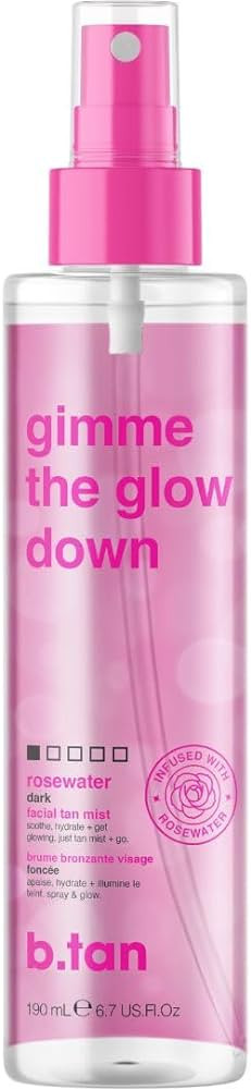b.tan Clear Face Tan Mist | Gimme The Glow Down - Gradual Bronzing Self Tanning Water, Infused wi... | Amazon (US)