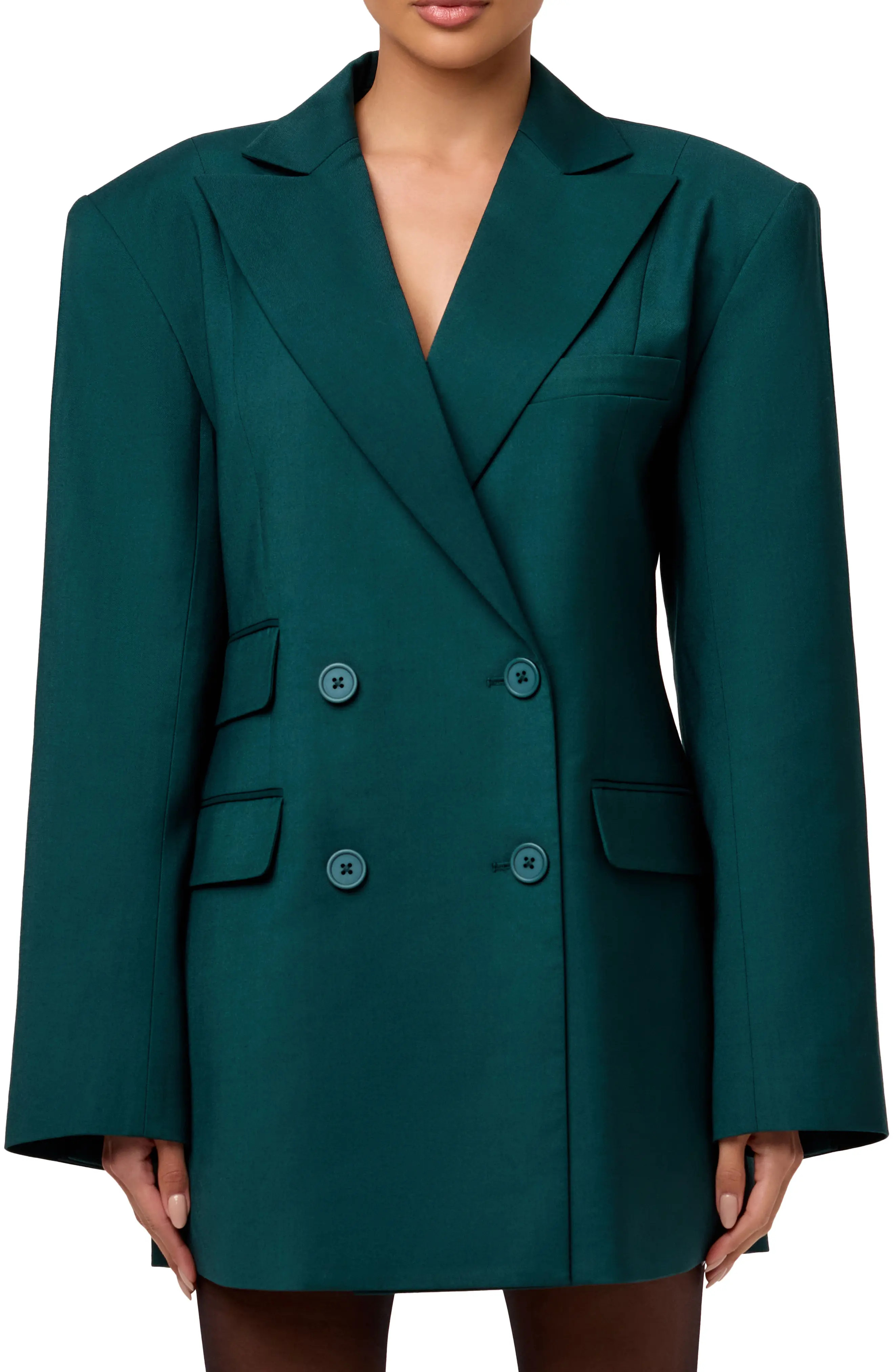 Naked Wardrobe Oversize Long Sleeve Blazer Dress (Women) | Nordstrom | Nordstrom