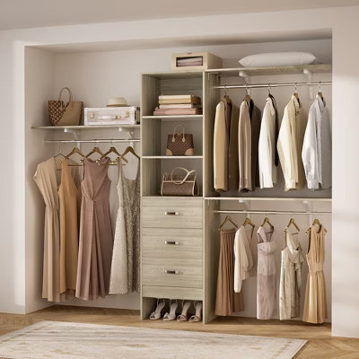 Aheaplus 96'' Closet Organizer System with Drawers and Shelves | Target