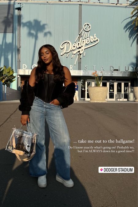 Beis stadium clear bag (sold out but linking similar below), Victoria’s Secret corset, agolde baggy denim jeans, casual outfit summer style #jeans #denim #ootd #style

#LTKparties #LTKstyletip #LTKSeasonal