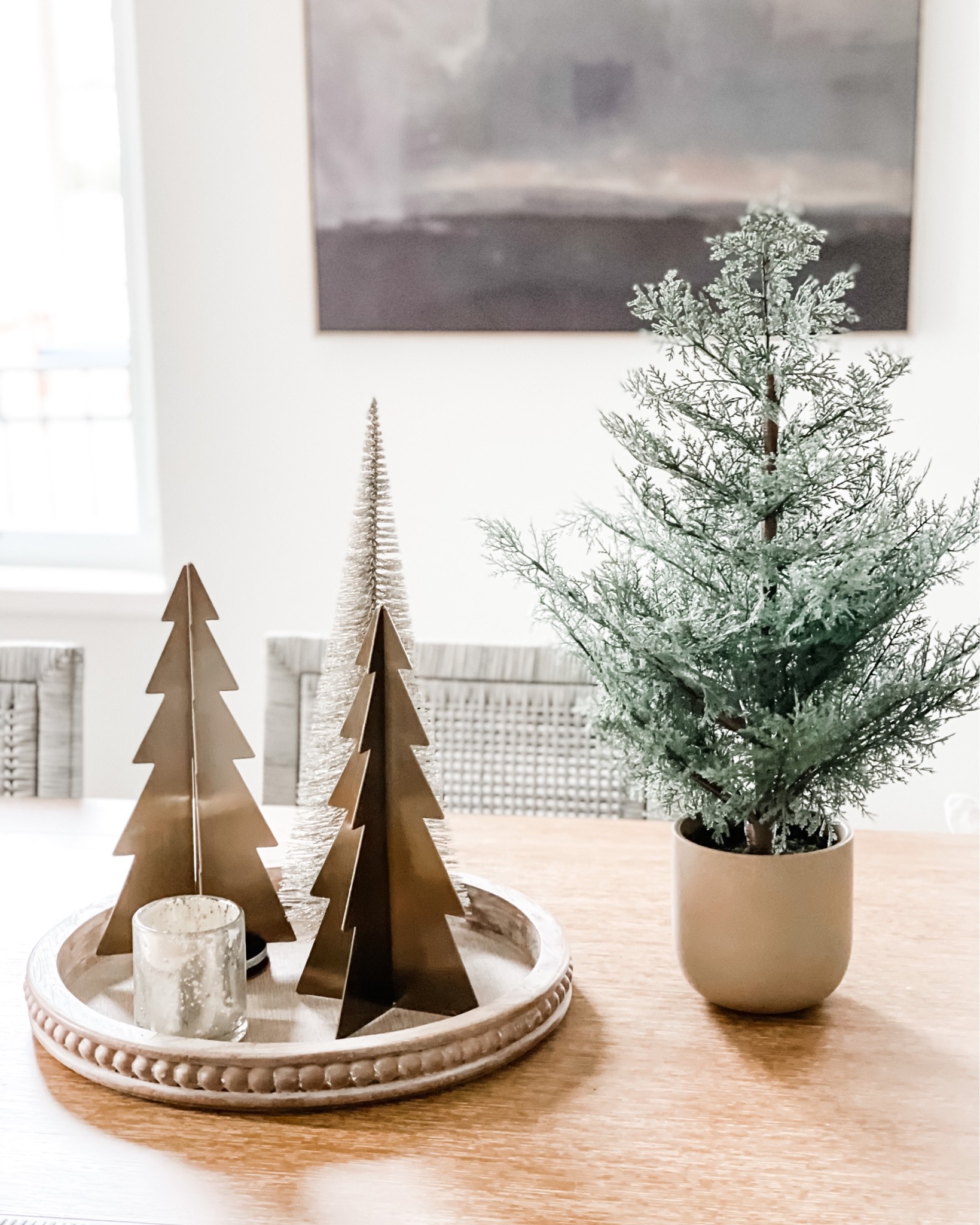 Holiday tabletop decor. Small potted tree just $25!

#LTKSeasonal #LTKHoliday #LTKunder50