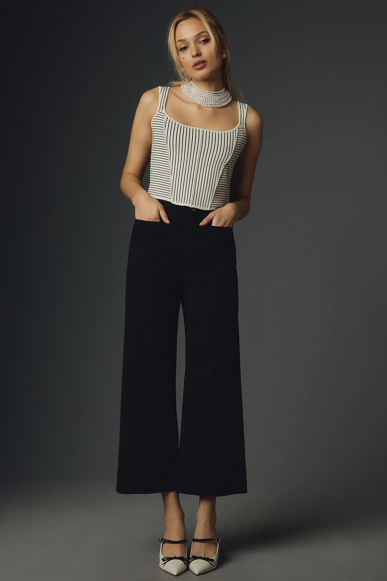 The Colette Cropped Wide-Leg Pants | Anthropologie (US)