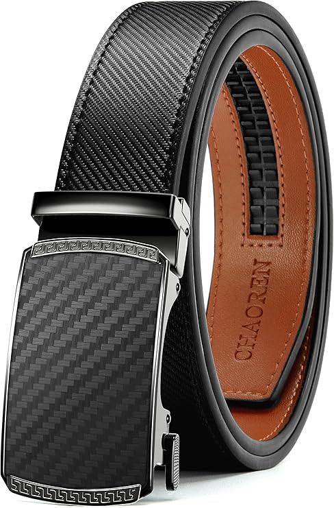 CHAOREN Mens Belt Leather Ratchet Belt - Customizable Fit, Effortless Style (35mm) | Amazon (US)